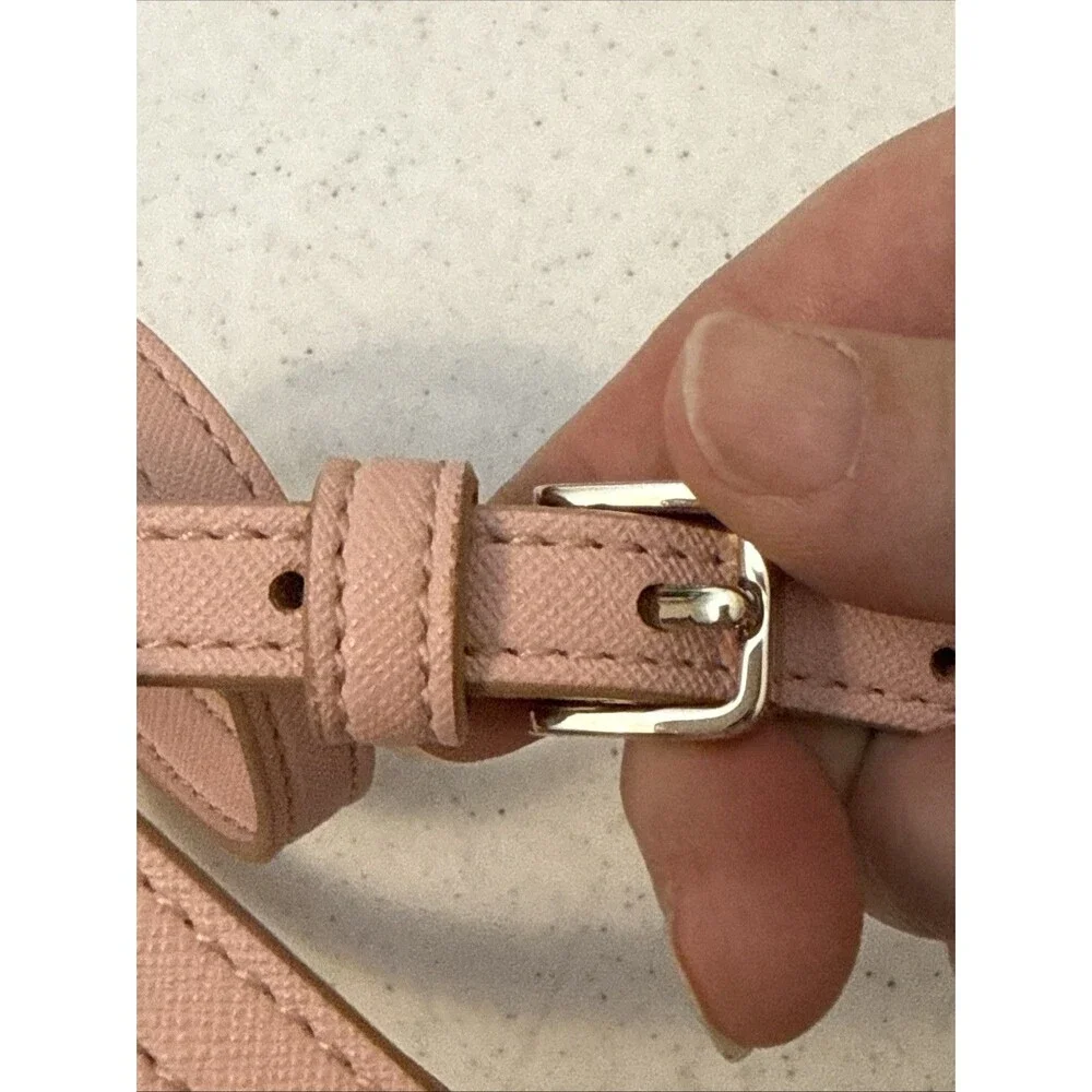 Kate Spade Tinsel Glitter Phone Flap Crossbody Purse Rose Gold NWOT